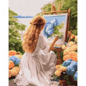 Ideyka Festés számok szerint - A művész 40*50 cm