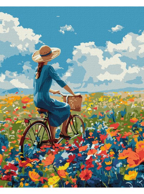 Ideyka Festés számok szerint - Út a virágok közt 40*50 cm