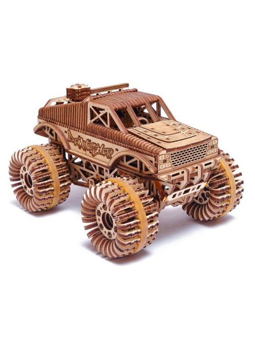 WoodTrick Monster Truck összeépíthető mechanikus famodell