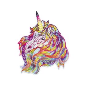 WoodTrick fapuzzle - Csillogó unikornis