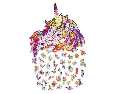 WoodTrick fapuzzle - Csillogó unikornis