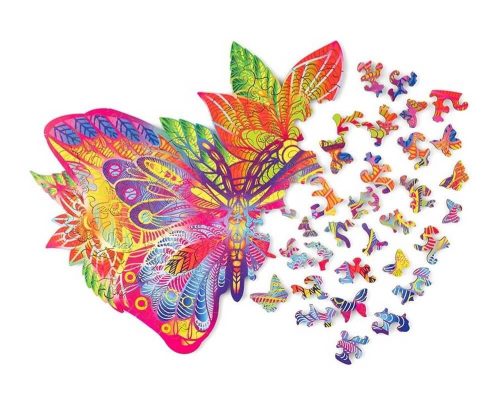 WoodTrick fapuzzle - Ékszer pillangó