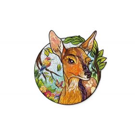 WoodTrick fapuzzle - Bájos kis szarvas