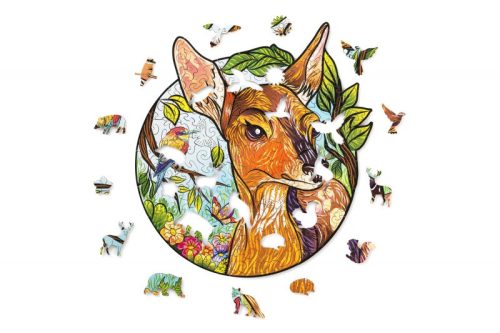 WoodTrick fapuzzle - Bájos kis szarvas