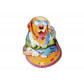 Wood Trick fapuzzle - Szörföző labrador