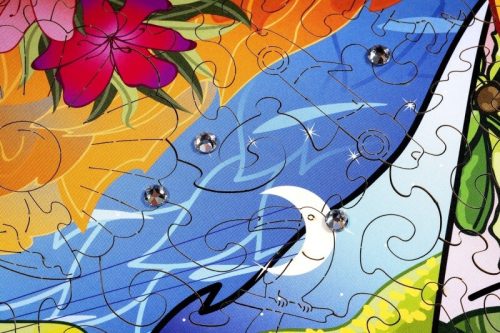 Wood Trick fapuzzle - Szörföző labrador