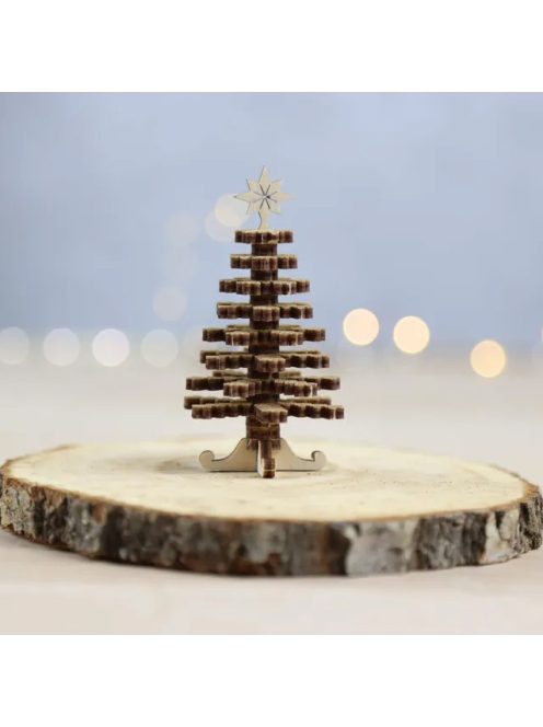 Wood&Hobby összeépíthető famodell - Karácsonyfa