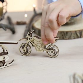 Wood&Hobby összeépíthető famodell - Motorkerékpár