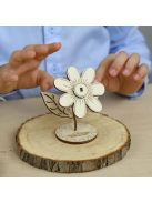 Wood&Hobby összeépíthető famodell - Virág