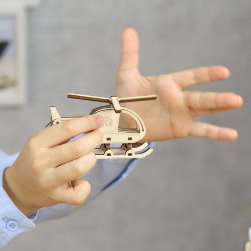 Wood&Hobby összeépíthető famodell - Helikopter