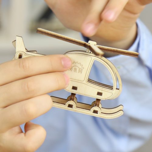 Wood&Hobby összeépíthető famodell - Helikopter
