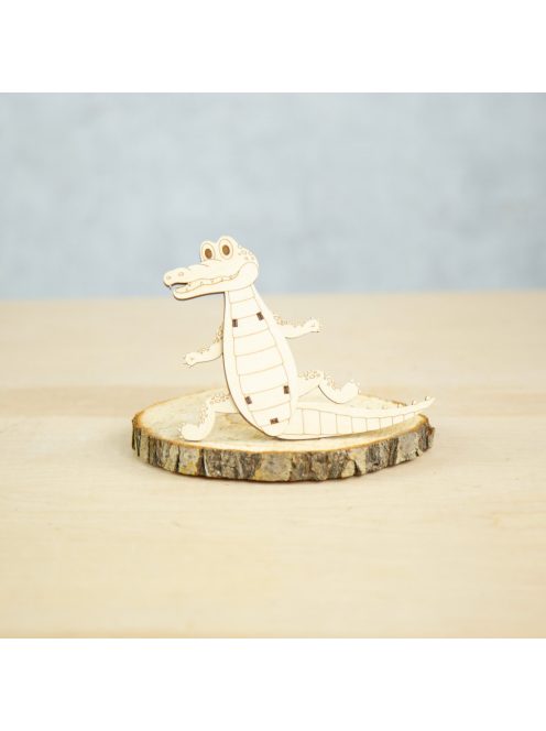 Wood&Hobby összeépíthető famodell - Krokodil