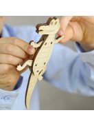 Wood&Hobby összeépíthető famodell - Krokodil