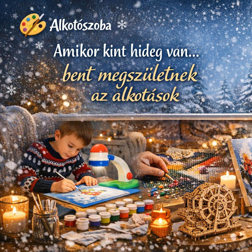 Amikor kint hideg van, bent megszületnek az alkotások